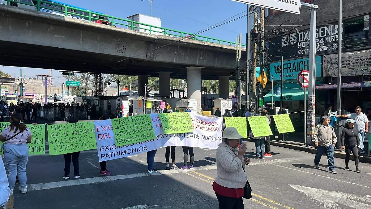 bloqueo viviendas tlahuac DAVID DEOLARTE